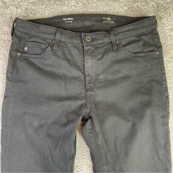 AG Adriano Goldschmied Pants Women's 27 Black Skinny Low Rise Stretch Prima - Picture 2 of 13